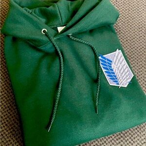 Survey Corps Patched Hoodie - Attack on Titans hoody sweatshirt
